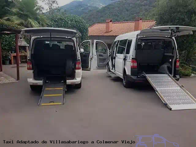 Taxi accesible de Colmenar Viejo a Villasabariego